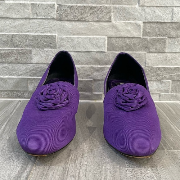 Vintage Kenneth Cole Purple Heels - Size 8 - purple Rose - 80s - Picture 3 of 12